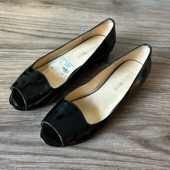 Aquatalia Patent Leather Winnie Wedges | 6 - Picture 1 of 4